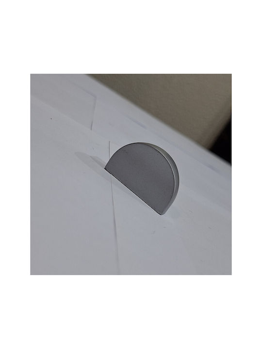 Italienischer Möbelgriff Eureka 0995-032-10c1 Chrom matt 3,2cm Durchmesser