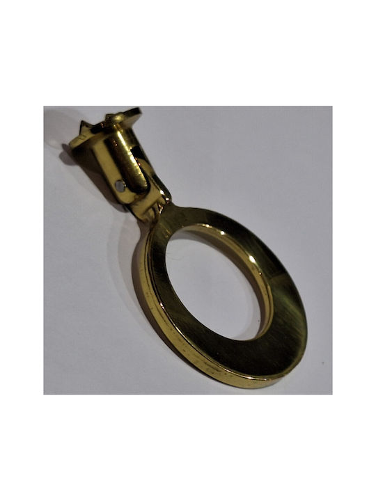 Handmade Brass Furniture Knob Omp Porro 10610-oro1 Gold Polished Diameter 45
