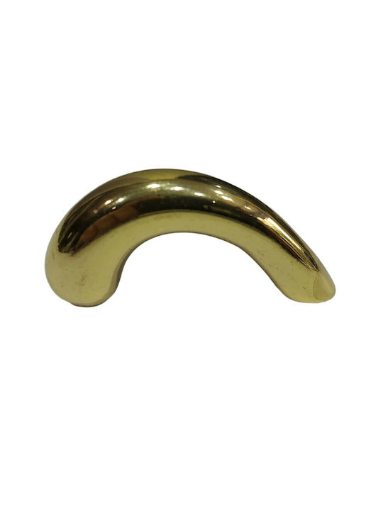 Italian Furniture Handle Eureka 0475-032 Gold 3.2cm Glossy