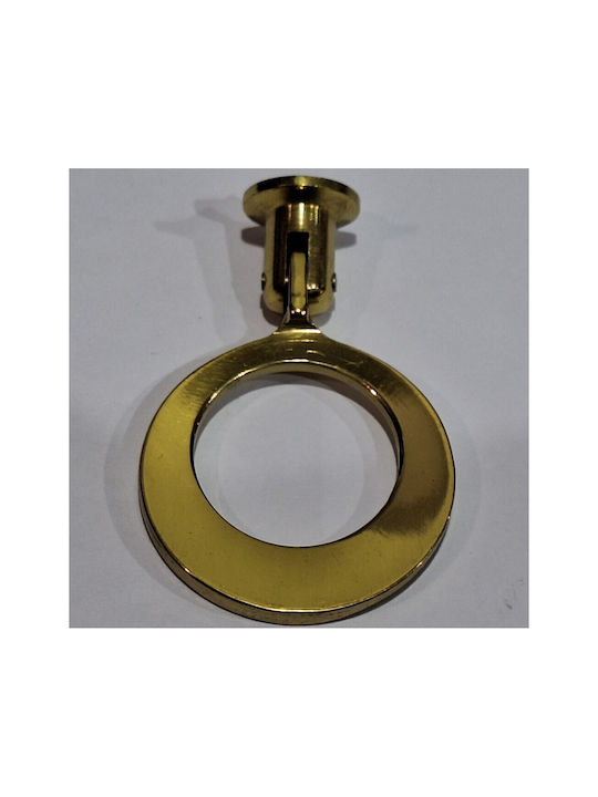 Handmade Brass Furniture Knob Omp Porro 10610-oro1 Gold Polished Diameter 45