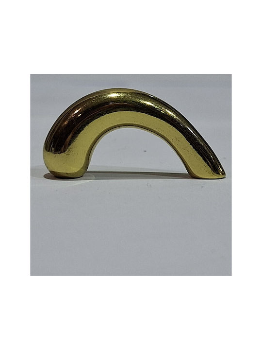 Italian Furniture Handle Eureka 0475-032 Gold 3.2cm Glossy