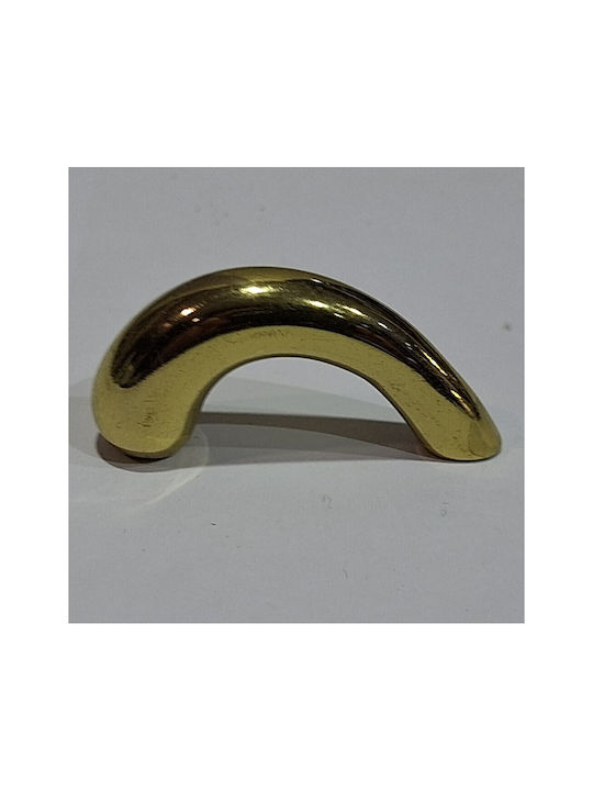 Italian Furniture Handle Eureka 0475-032 Gold 3.2cm Glossy