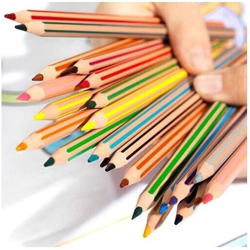 BIC Kids Evolution Stripes Colored Pencil Set Package of 1 packages