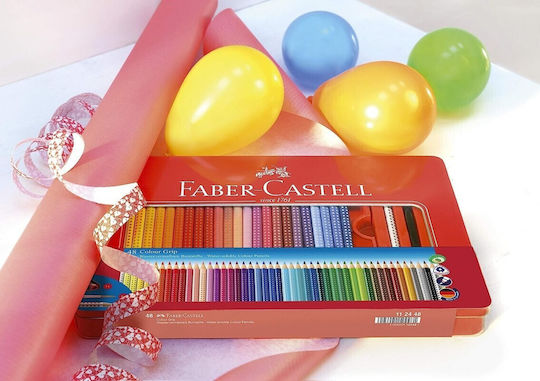 Faber-Castell Colour Grip Pencils Farbstift-Set Aquarell in einer Box 48Stück Packung von 1 Verpackungen