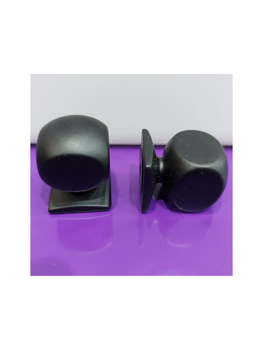 Italian Brass Furniture Knob Omp Porro 11419-000-20a1 Matte Black Diameter 22