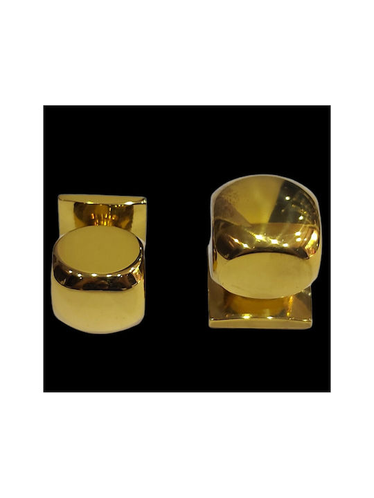 Italian Brass Furniture Knob Omp Porro 11408-000-20a1 1 Piece Glossy Gold Diameter 25