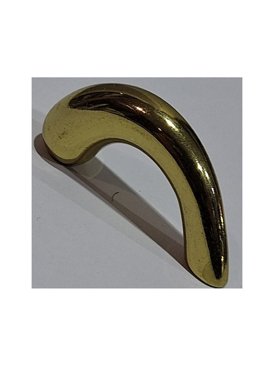 Italian Furniture Handle Eureka 0475-032 Gold 3.2cm Glossy