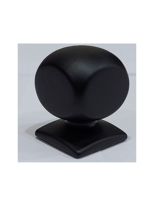Italian Brass Furniture Knob Omp Porro 11418-000-20a1 Matte Black Diameter 25