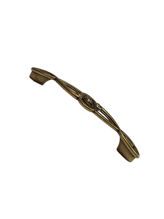 Italian Furniture Handle Euro-fer 0193-brz1 Bronze Diameter 12.8cm