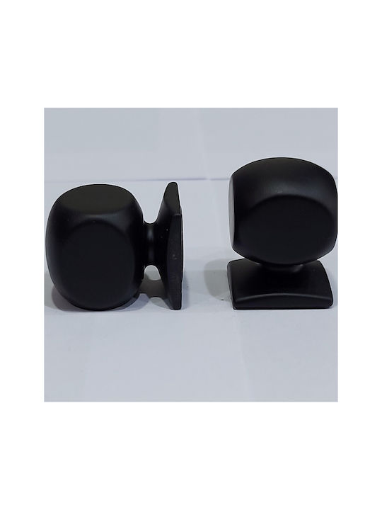 Italian Brass Furniture Knob Omp Porro 11418-000-20a1 Matte Black Diameter 25