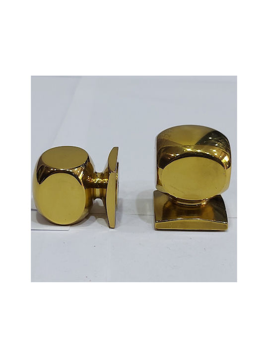 Italian Brass Furniture Knob Omp Porro 11408-000-20a1 1 Piece Glossy Gold Diameter 25