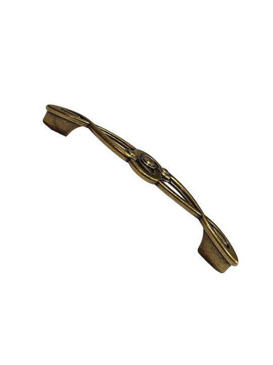 Italian Furniture Handle Euro-fer 0193-brz1 Bronze Diameter 12.8cm