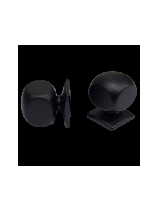 Italian Brass Furniture Knob Omp Porro 11419-000-20a1 Matte Black Diameter 22