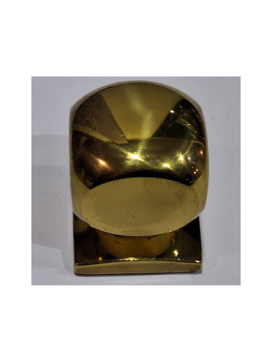 Italian Brass Furniture Knob Omp Porro 11408-000-20a1 1 Piece Glossy Gold Diameter 25