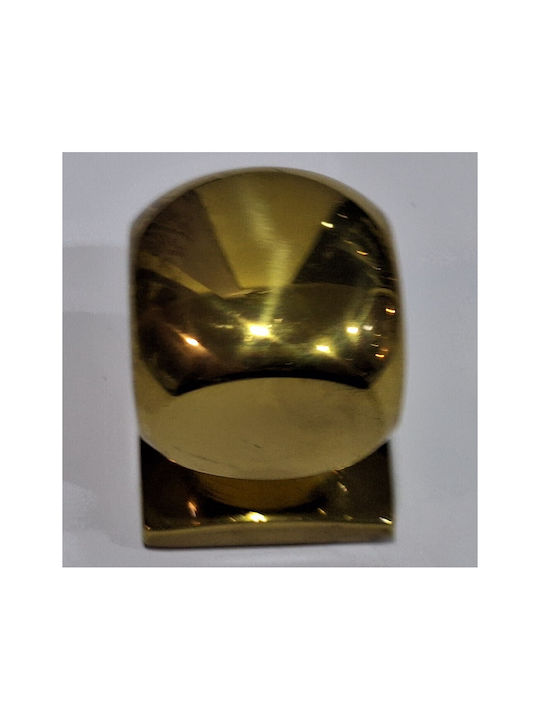 Italian Brass Furniture Knob Omp Porro 11408-000-20a1 1 Piece Glossy Gold Diameter 25