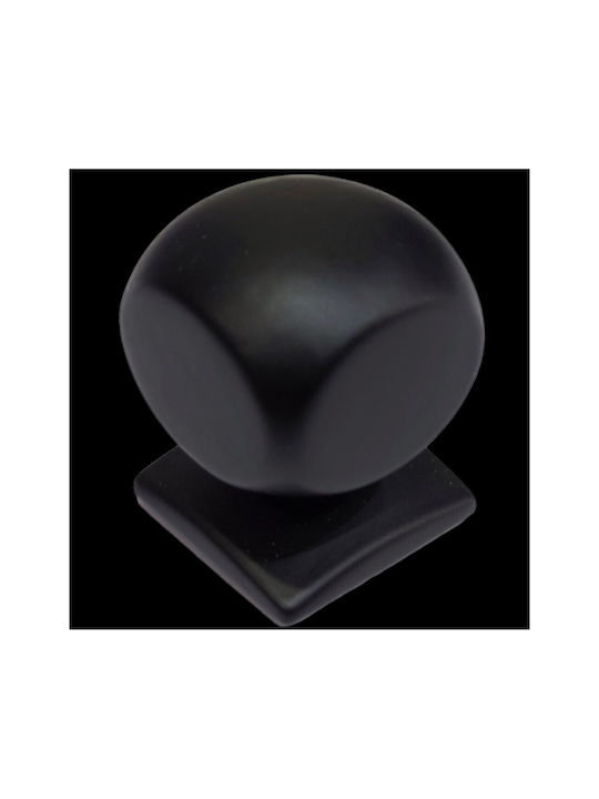Italian Brass Furniture Knob Omp Porro 11419-000-20a1 Matte Black Diameter 22