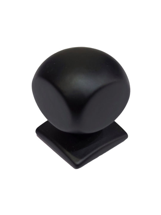 Italian Brass Furniture Knob Omp Porro 11419-000-20a1 Matte Black Diameter 22
