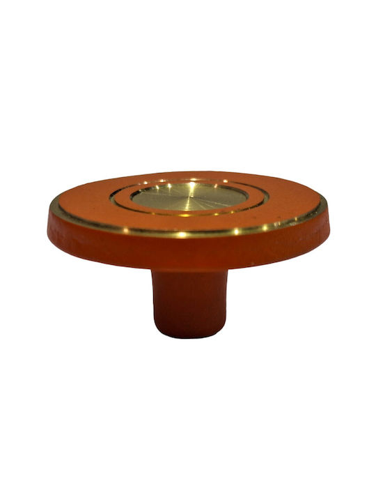 Italienisches Messing Möbelknopf Euro-fer 11040-brz2 Gold-Orange Durchmesser 25