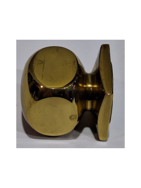 Italian Brass Furniture Knob Omp Porro 11408-000-20a1 1 Piece Glossy Gold Diameter 25