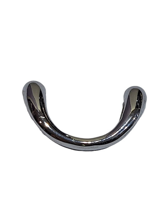 Mâner de Mobilier Italian Eureka 0477-032-ino1 Culoare Full Face Crom Lucios Dimensiune 3,2cm