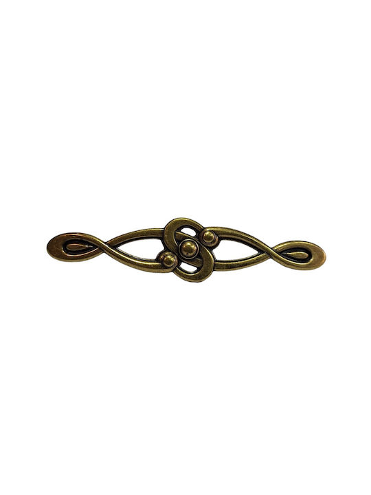 Italian Furniture Handle Euro-fer 0193-brz1 Bronze Diameter 12.8cm