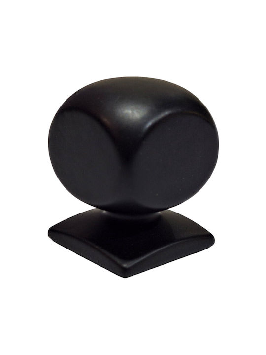 Italian Brass Furniture Knob Omp Porro 11418-000-20a1 Matte Black Diameter 25