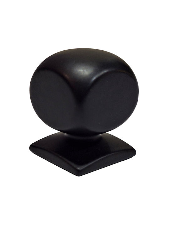 Italian Brass Furniture Knob Omp Porro 11418-000-20a1 Matte Black Diameter 25