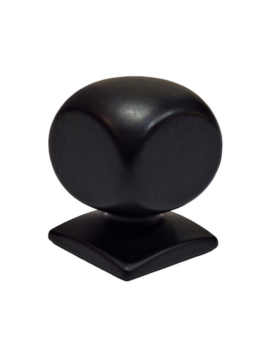 Italian Brass Furniture Knob Omp Porro 11418-000-20a1 Matte Black Diameter 25
