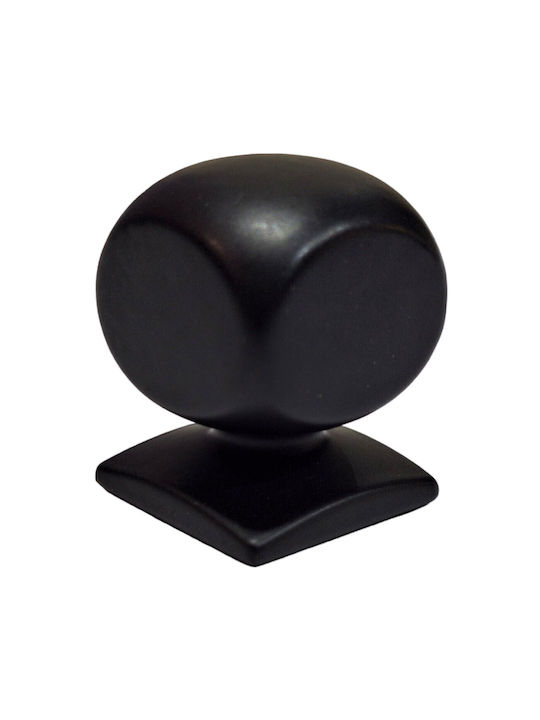Italian Brass Furniture Knob Omp Porro 11418-000-20a1 Matte Black Diameter 25