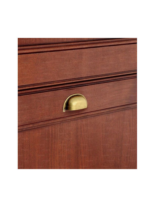 Flush Handle Giusti Art.5031 Screw 64mm Bronze 233-5031ob00d1