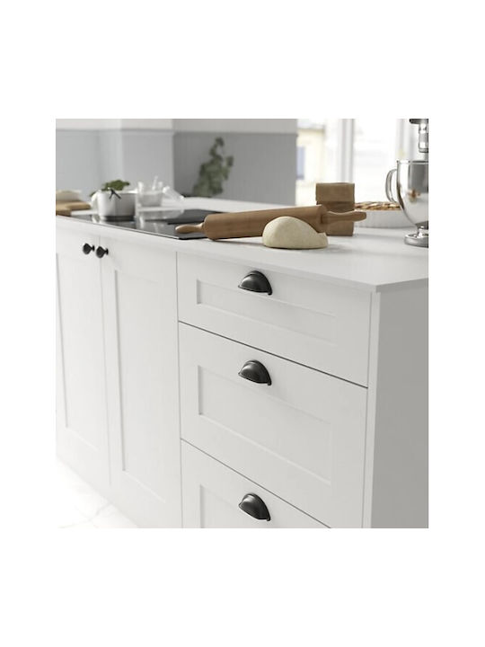 Flush Handle Giusti Art.5031 Screwed 64mm Black 233-5031ob00ne
