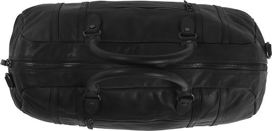 The Chesterfield Brand Kiel Σακ Βουαγιάζ 42lt Μαύρο από Δέρμα Μ52xΠ34xΥ22εκ.
