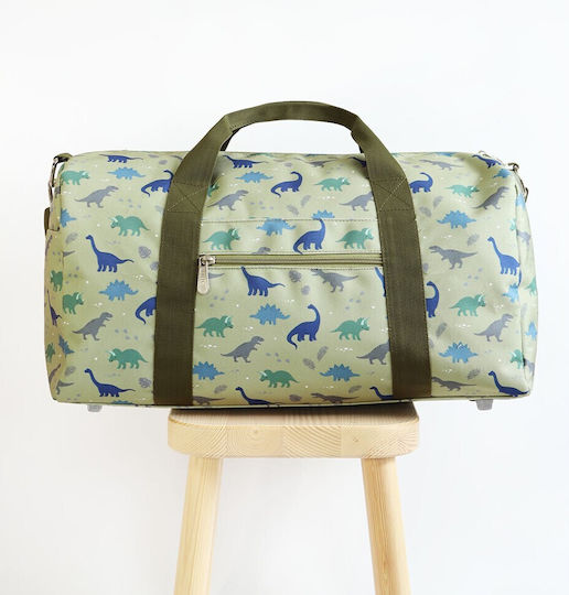 A Little Lovely Company Sack Voyage 26lt Silver Fabric L46xW22.5xH25cm