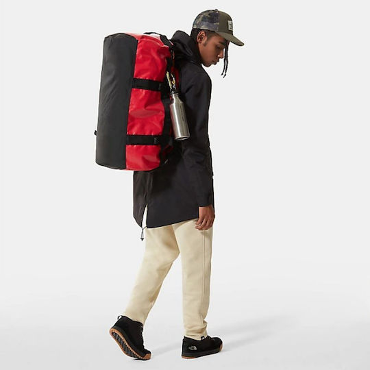 The North Face Base Camp Σακ Βουαγιάζ Πλάτης 71lt Κόκκινο Υφασμάτινο Μ35.5xΠ35.5xΥ35εκ.
