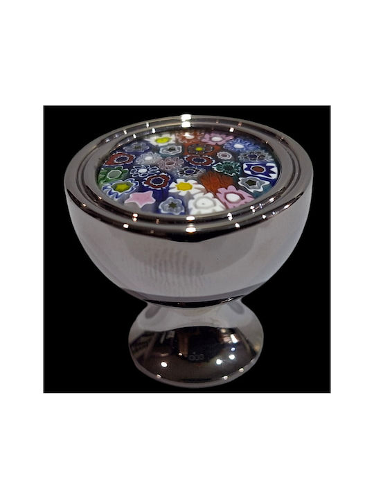 Crystal Handmade Italian Furniture Knob Omp Porro 11421-oro1 Dia 27 Chrome Glossy Mourano