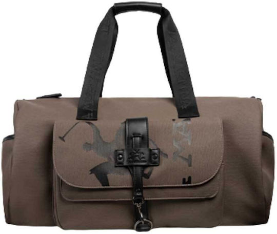 La Martina Sack Voyage Brown Fabric