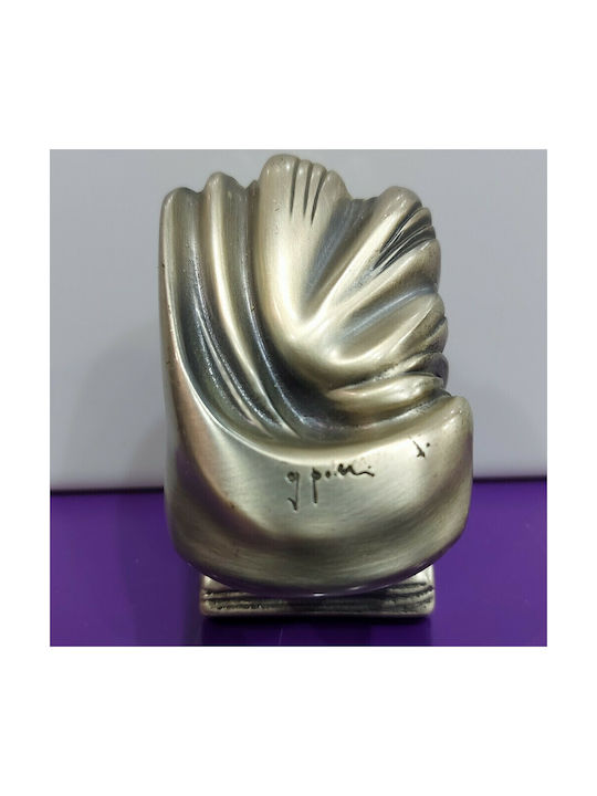 Italian Brass Front Door Knob Salice Paolo 4883-arg Antiqued Silver