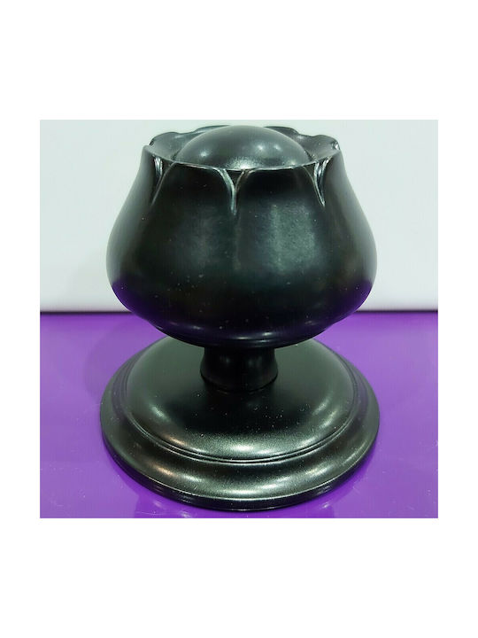 Spanish Brass Front Door Knob Mein 9274-may Black Matte Dimensions 83×83×80 Mm