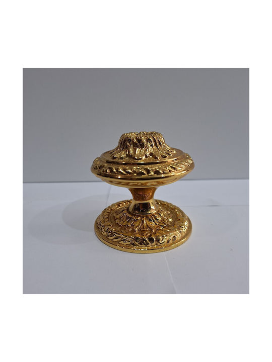Spanischer Messing-Knopf Für Vordertür Coba 4876-oro2 Gold 24k Maße 70×70×65 Mm