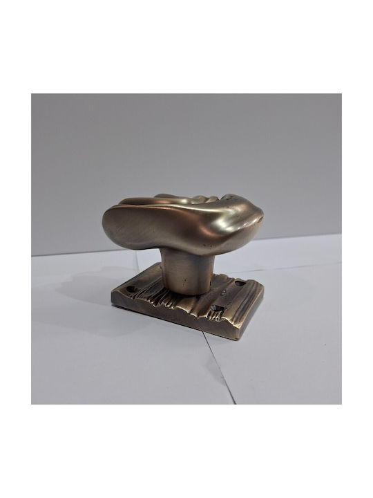 Italian Brass Front Door Knob Salice Paolo 4883-arg Antiqued Silver