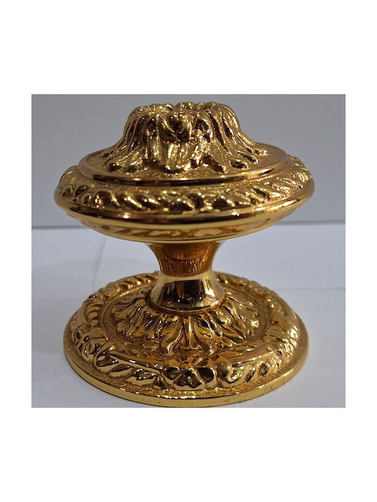 Spanischer Messing-Knopf Für Vordertür Coba 4876-oro2 Gold 24k Maße 70×70×65 Mm