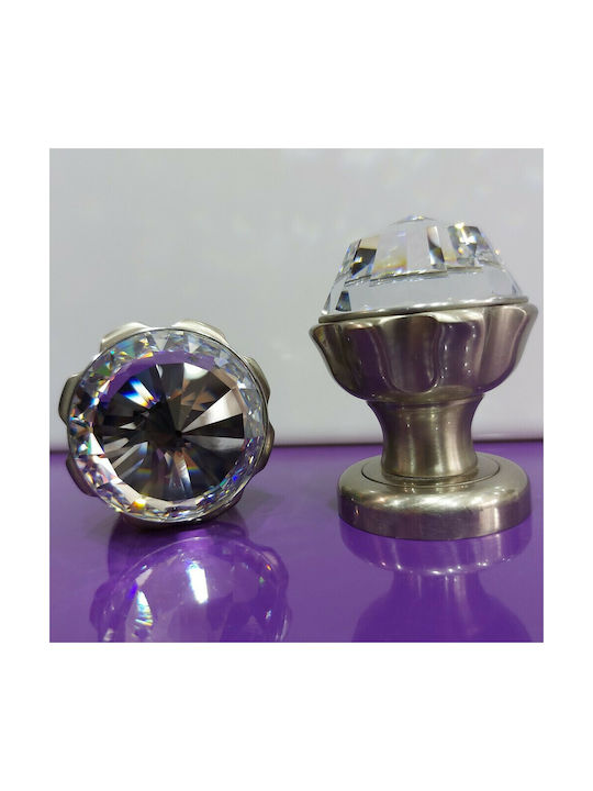 Spanish Brass Knob Mestre 4882-swa1 Swarovski Crystal