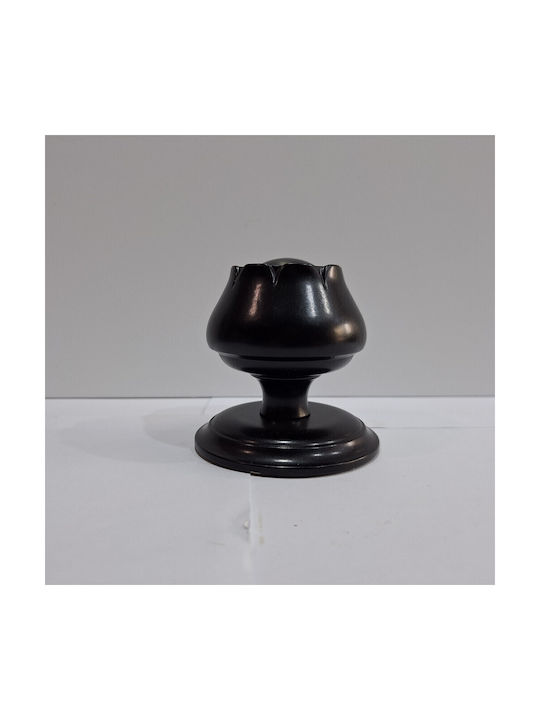 Spanish Brass Front Door Knob Mein 9274-may Black Matte Dimensions 83×83×80 Mm