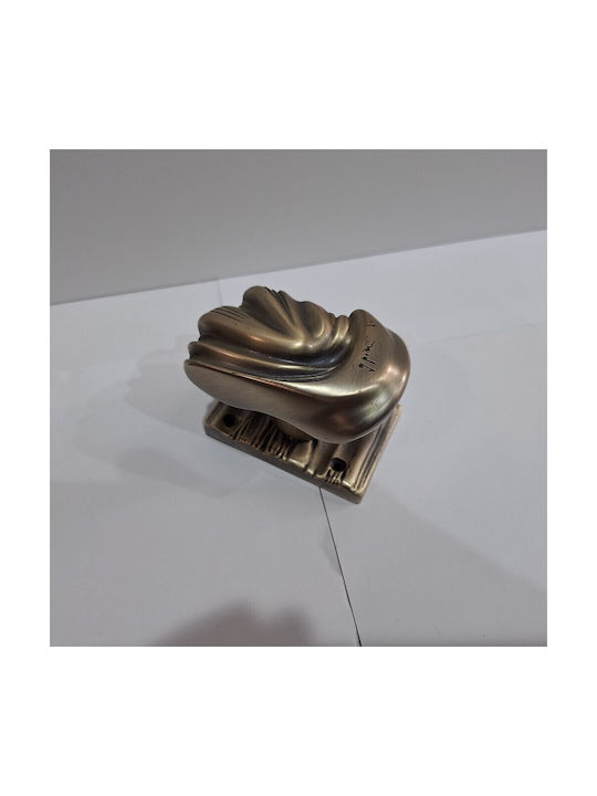 Italian Brass Front Door Knob Salice Paolo 4883-arg Antiqued Silver