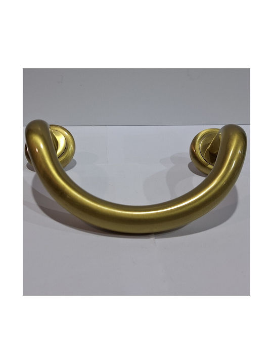 Mânere Ușă Nestori 0625-20a1 Auriu Mat-satin Dimensiune 17,0cm