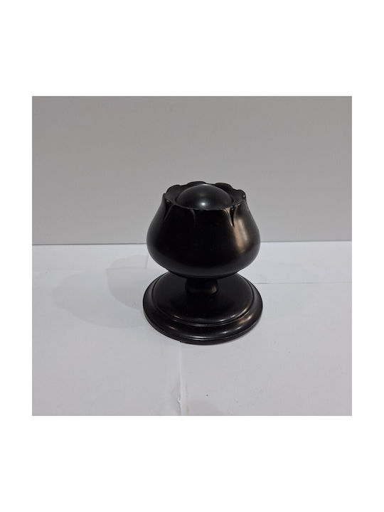 Spanish Brass Front Door Knob Mein 9274-may Black Matte Dimensions 83×83×80 Mm