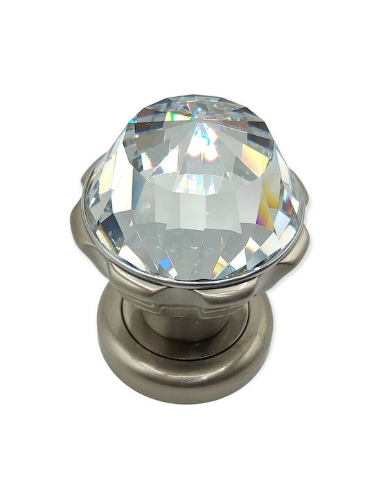 Spanish Brass Knob Mestre 4882-swa1 Swarovski Crystal