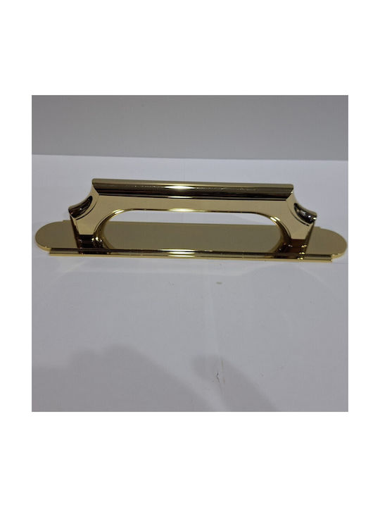 Italian Bronze Handmade Front Door Handle Acm 11272-178-24k Gold-Polished Dimension 17.8cm