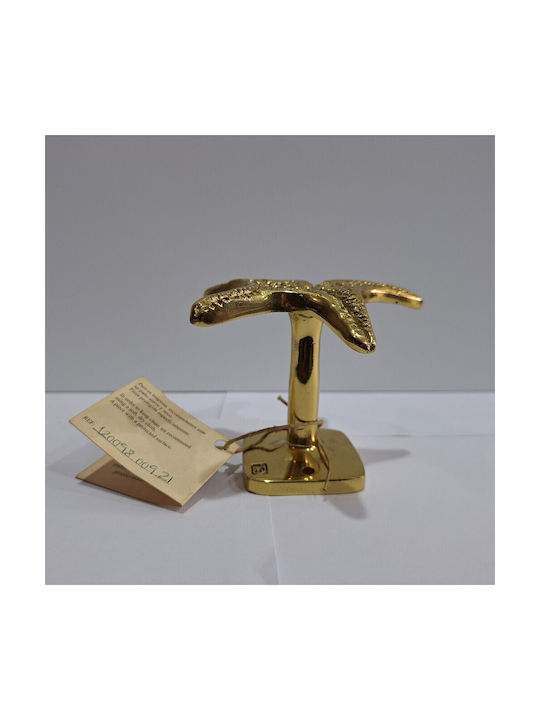Handgefertigter Kupfer Spanischer Türknopf Coba 4885-Gold Hochglanz Maße 90 × 90 × 75 Mm
