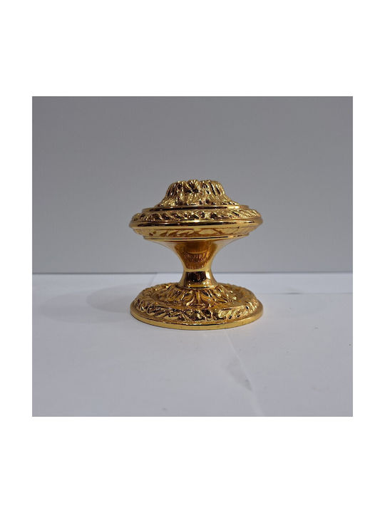 Spanischer Messing-Knopf Für Vordertür Coba 4876-oro2 Gold 24k Maße 70×70×65 Mm